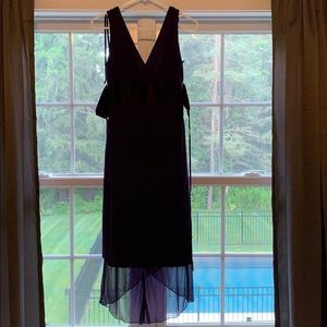 Purple sleeveless dress